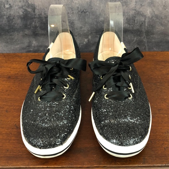 Keds Shoes - Kate Spade Keds in Black Glitter size 7M